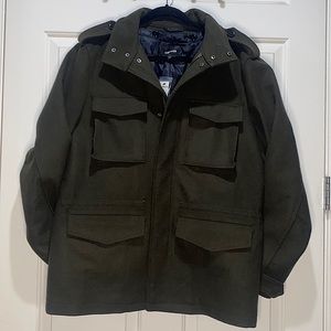 Express Men Military Coat Jacket very thick and warm